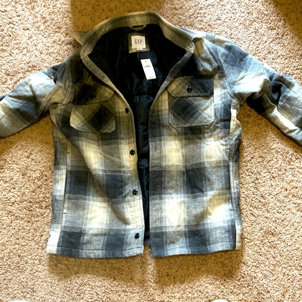 Gap checkered button up jacket